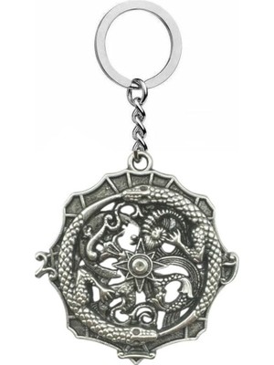 Afrika Sığırı Figürlü Unisex Anahtarlık – Etnik ve Doğal Güç Sembolü