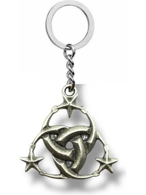 Teşkilat-I Mahsusa Sembollü Metal Anahtarlık – Gümüş Renk Unisex Aksesuar