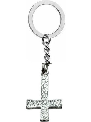 Antik Haç Figürlü Metal Anahtarlık – Unisex Gotik & Vintage Aksesuar