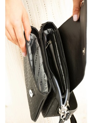 Just Polo Kadın Kabartma Desenli Orta Boy Şık El & Omuz Çantası 234073MH