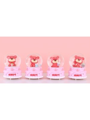 Ayıcıklı Işıklı Kar Küresi 7 cm