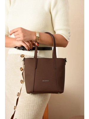 Just Polo Kadın Orta Boy Konforlu Şık El ve Omuz Çantası 236047MH