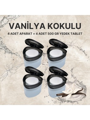 Saban Saban nem Alıcılı ve Rutubet Giderici  Aparat - 500 gr -Üçgen Vanilya 4'lü