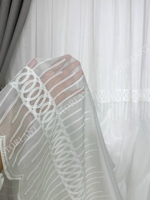 Loop Line Premium Bambu Tül Perde | Ağır Gramajlı, 1/3 Sık Pileli, Ütü Gerektirmez L Her Odaya Uygun