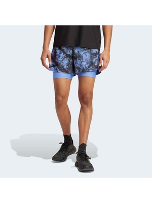 Adidas Performance JL8721 Own The Run Spray Dye 2-In-1 Short