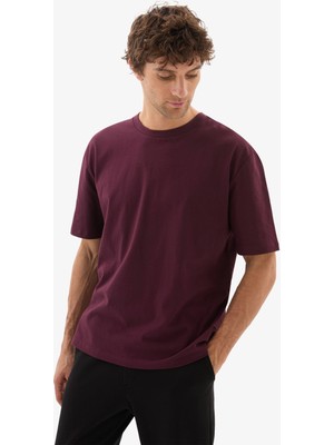 Erkek T-Shirt 40809 - Bordo