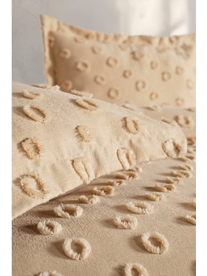 Polina Tek Kişilik Yatak Örtüsü Bej