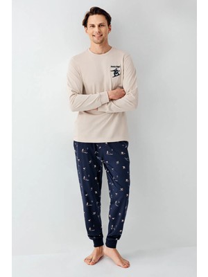 Arnetta Uzun Kol Erkek Pijama Takım 3516