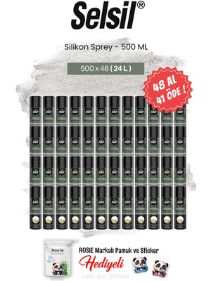 Selsil 48 Al 41 Öde, 500 ml Silikon Sprey ve Rosie Pamuk