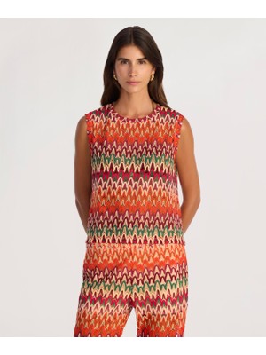 Yargıcı Regular Bisiklet Yaka Kolsuz Bluz