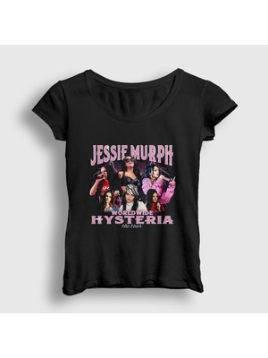 Presmono Kadın Siyah Hysteria Jessie Murph T-Shirt