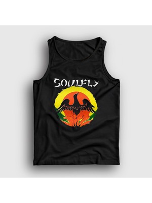 Presmono Unisex Siyah Primitive Metal Soulfly Atlet