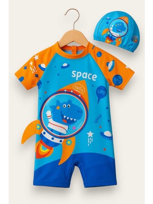 Erkek Çocuk Boneli Fermuarlı Mayo 11915