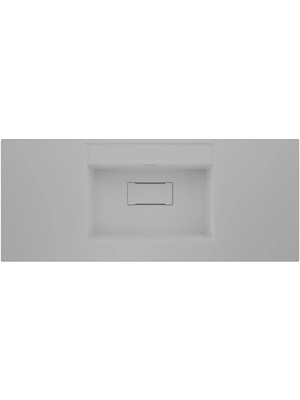 Real Stone Flatstone 100X50 Beyaz Etajerli Granit Banyo Lavabosu