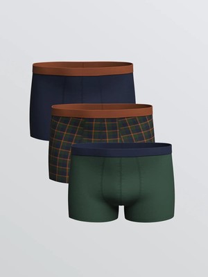 Lc Waıkıkı  Standart Kalıp Pamuklu Esnek Erkek Boxer 3'lü  (W5)