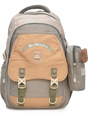 Elatae Su Geçirmez Kumaş Çocuk Çok Gözlü Ortopedik Sırt Okul Çantası 1511