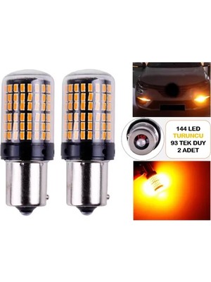 Oto Sinyal Ampulü 144 LED Turuncu Sinyal Ampulü Tak Kullan