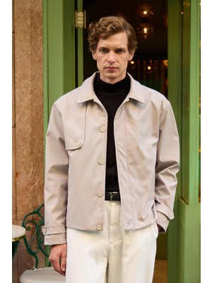 Erkek Regular Fit Ceket Taş