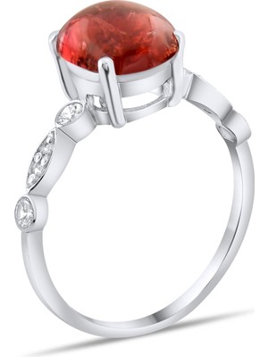 2.67 Karat Pırlanta Rhodolite Yüzük, Gerçek Pırlanta, Sertifikalı Mücevher