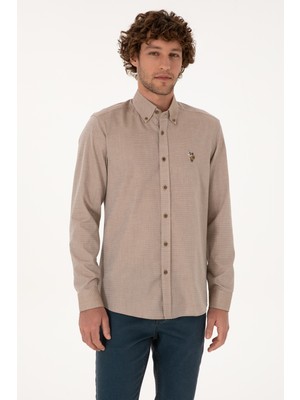 U.s. Polo Assn. Erkek Haki Gömlek Basic 50307677-VR027