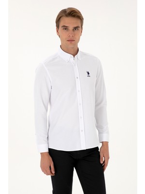 U.s. Polo Assn. Erkek Beyaz Gömlek Basic 50307701-VR013