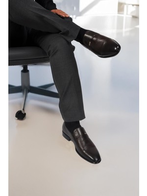 Pierre Cardin 70555 M Kahverengi Hakiki Deri Erkek Takım Elbiseye Uygun Klasik Ayakkabı