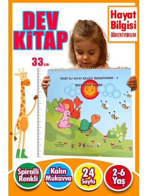 2 – 6 Yaş Tosbi ile Hayat Bilgisi Öğreniyorum 1 – Hoş Geldin Bahar | Dev Eğitim Kitabı