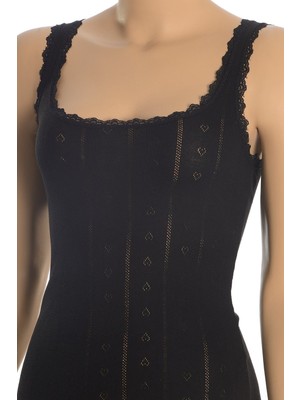 Öts Kadın Atlet Ribana Jakarlı (%100 Pamuk)