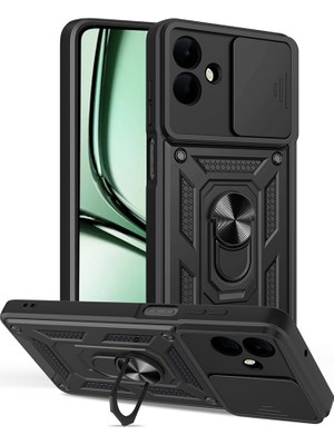 Adige Samsung Galaxt A07 Kılıf Pars Yüzüklü Standlı Kamera Korumalı