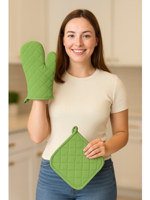 Fırın Eldiveni Fırın Tutacağı Premium Isı Geçirmez Mutfak Eldiveni Tutacak Isıya Dayanıklı Eldiven