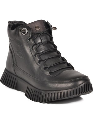 Venüs 25405001K Z Siyah Hakiki Deri Kadın Bot