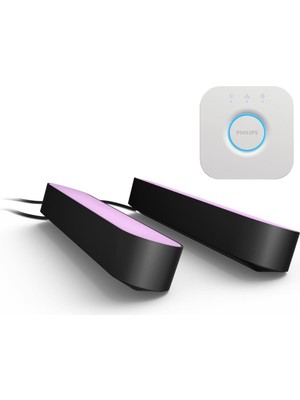 Philips Hue Beyaz ve Renkli Ambians Play Akıllı Çubuk Lamba Ikili Paket ve Hue Bridge