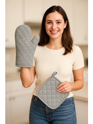 Fırın Eldiveni Fırın Tutacağı Premium Isı Geçirmez Mutfak Eldiveni Tutacak Isıya Dayanıklı Eldiven