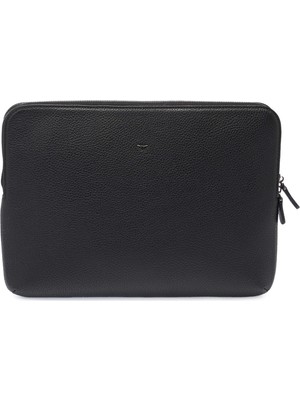 Tergan Siyah Hakiki Deri Unisex Laptop Çantası - S1LC00002951-A41