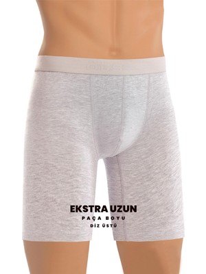Öts Erkek Boxer Ekstra Uzun Paça Boyu (%96 Pamuk - %4 Elastan)