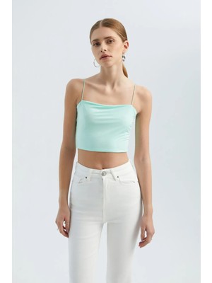 Hiccup Kadın Basic Crop Atlet Yeşil