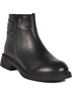 Venüs 2551022K Z Siyah Hakiki Deri Kadın Bot