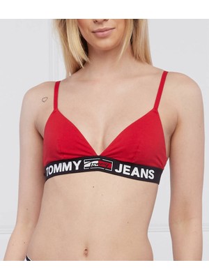 Tommy Jeans Kadın Kırmızı Bralet UW0UW02721XLG
