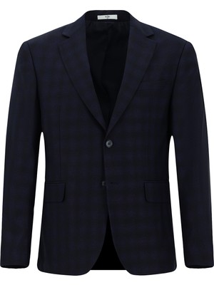 Kiğılı 4 Drop Relaxed Fit Rahat Kesim Klasik Ekose Ceket