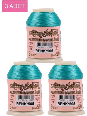Altınbaşak 3 Adet  Oya ve Dantel İpi 20 gr  No: 505