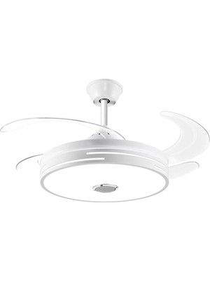 Mutlusan Aydınlatmalı Tavan Vantilatörü Bluetoothlu + Kumandalı