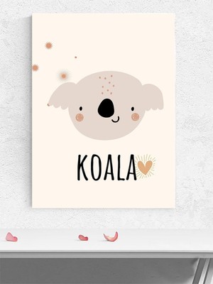 Koala Aşkı Bebek Odası Poster, Afiş, Kreş Çocuk Odası Dekorasyon, Yenidoğan Hediye