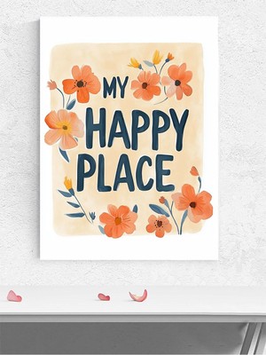 Mutlu Çiçekler Kız Bebek Odası Poster, Afiş, Kreş Çocuk Odası Dekorasyon, Yenidoğan Hediye