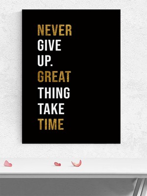 Time & Triumph, Zaman ve Zafer Motivasyon Poster - Afiş - Ofis, Çalışma Odası Dekorasyon