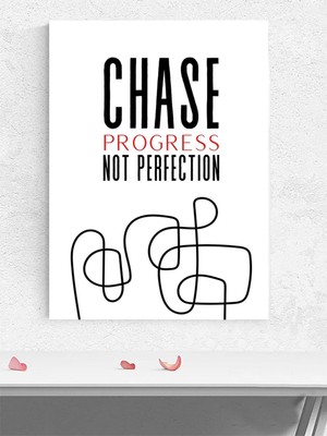 Progress Chase, Ilerleme Peşinde Motivasyon Poster - Afiş - Ofis, Çalışma Odası Dekorasyon