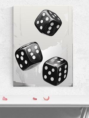 Roll The Dice, Zar Atmak Motivasyon Poster - Afiş - Ofis, Çalışma Odası Dekorasyon
