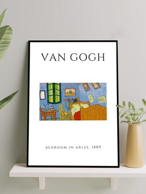 Van Gogh, Bedroom In Arles, Arles'taki Yatak Odası, Sanatsal Çerçeveli Tablo - Çerçeveli Poster