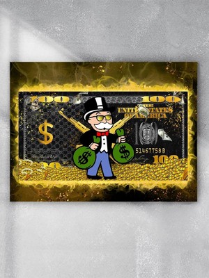 Cash, Para Efendisi, Zenginlik, Servet, Dolar Motivasyon Poster - Afiş,ofis,çalışma Odası Dekorasyon