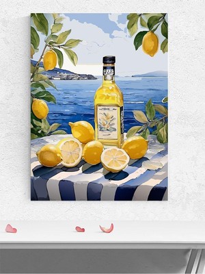 Lemon Vista, Limon Manzarası, Empresyonizm Mutfak Poster - Afiş - Dekoratif Duvar Poster