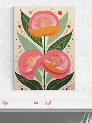 Floral Symphony, Çiçek Senfonisi, Dijital Sanat Poster - Afiş - Dekoratif Duvar Poster
